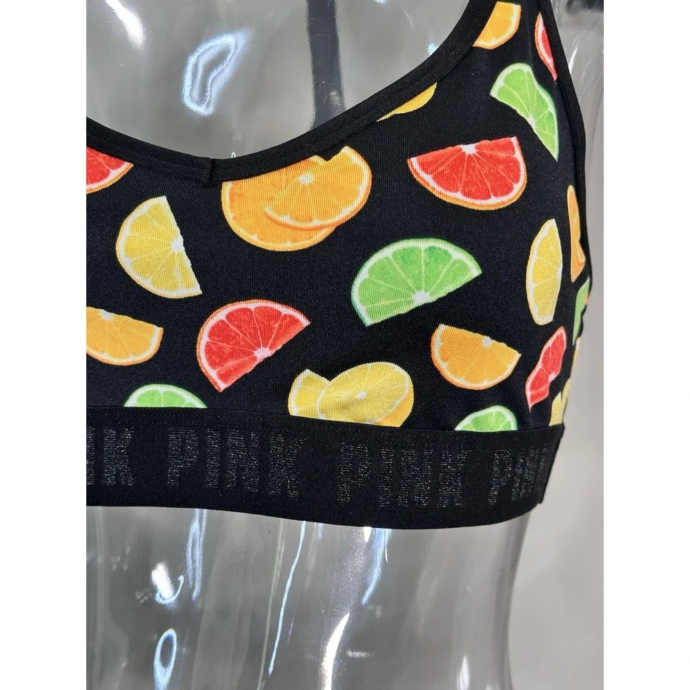 Victoria Secret Ultimate Lightly Lined Bra Women Large‎ Fruit Graphic Print